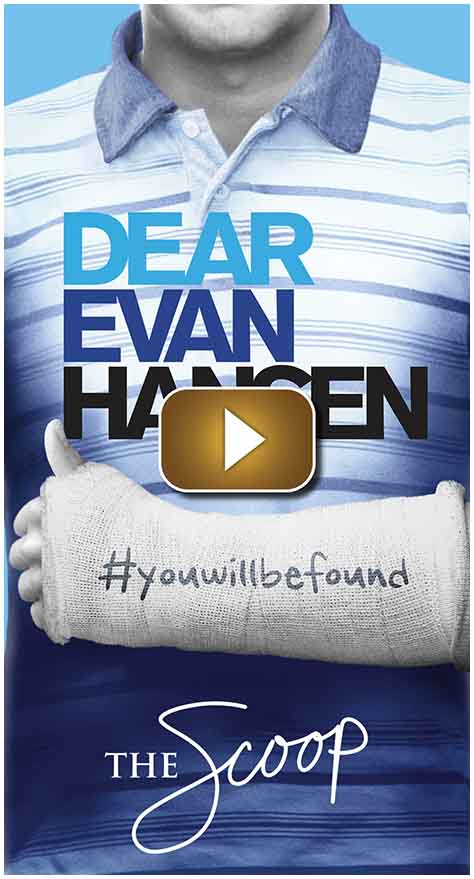 Poster for the musical Dear Evan Hansen with a folded towel.